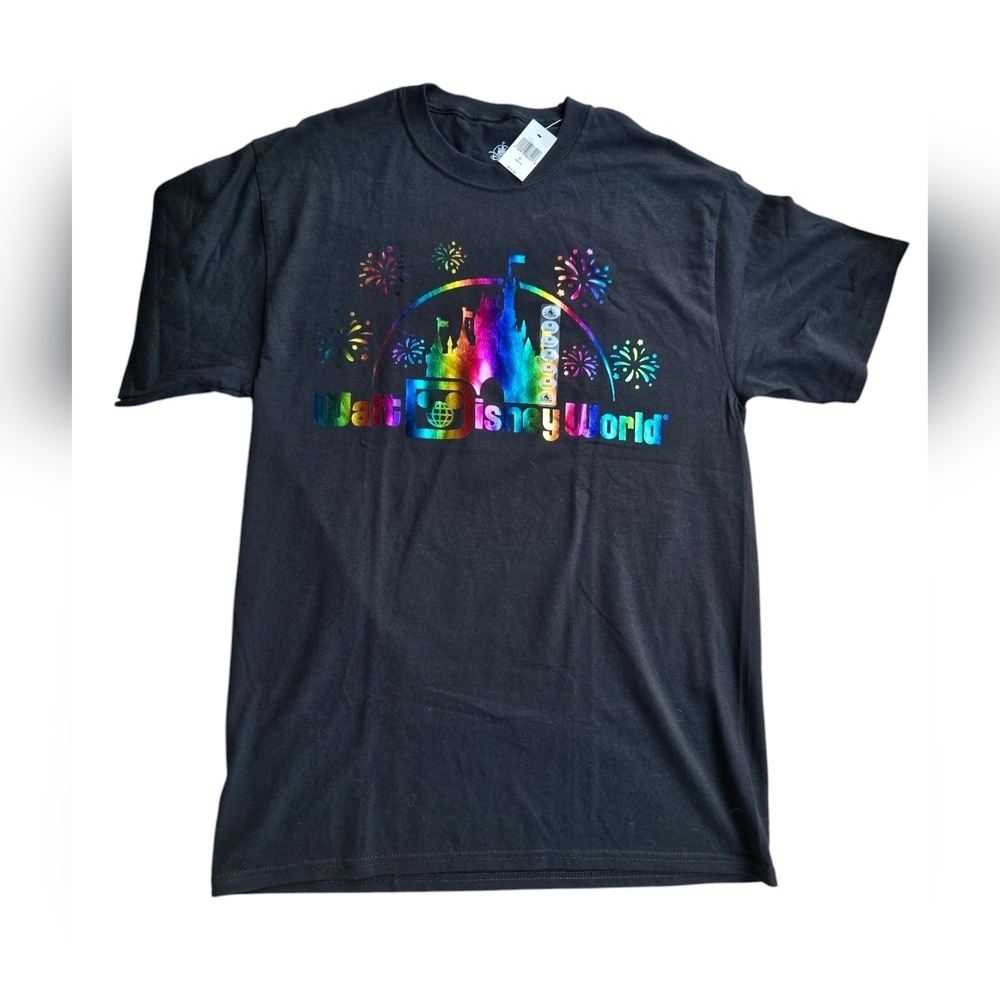 New Disney Black T-Shirt Size M - Picture 1 of 4